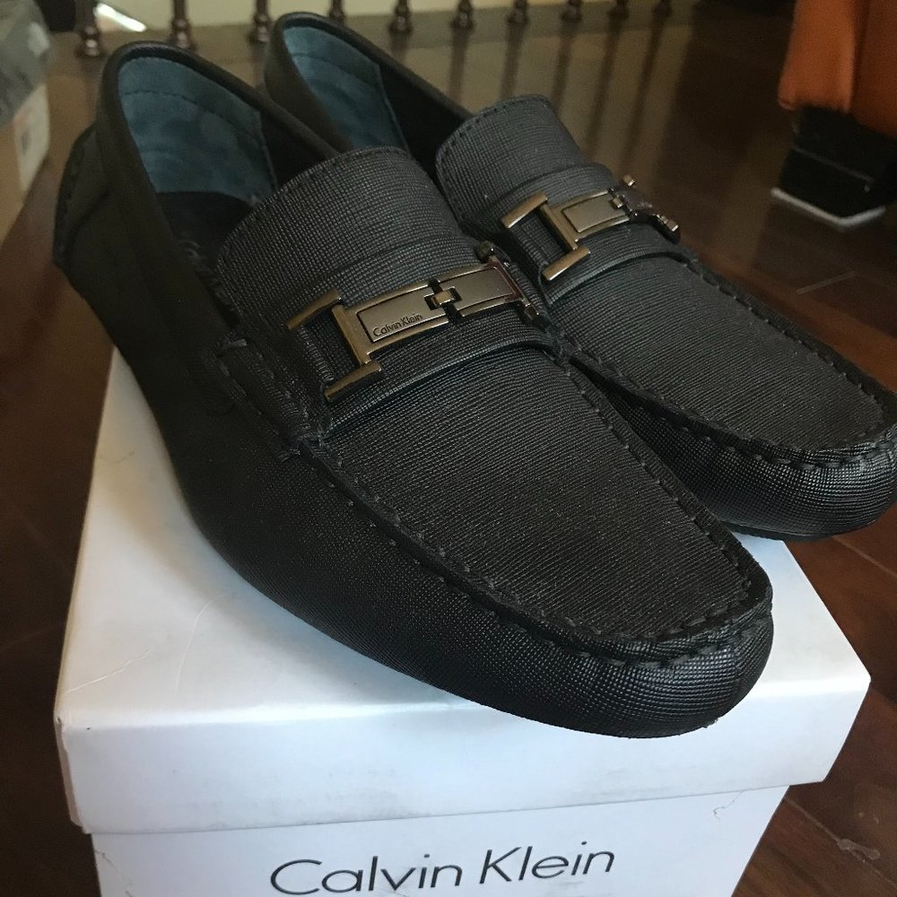 NEW! Calvin Klein MEN'S Size 7 LOAFERS Black